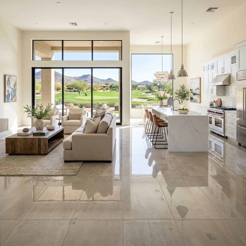 Pristine Mesquite Living Room Tile