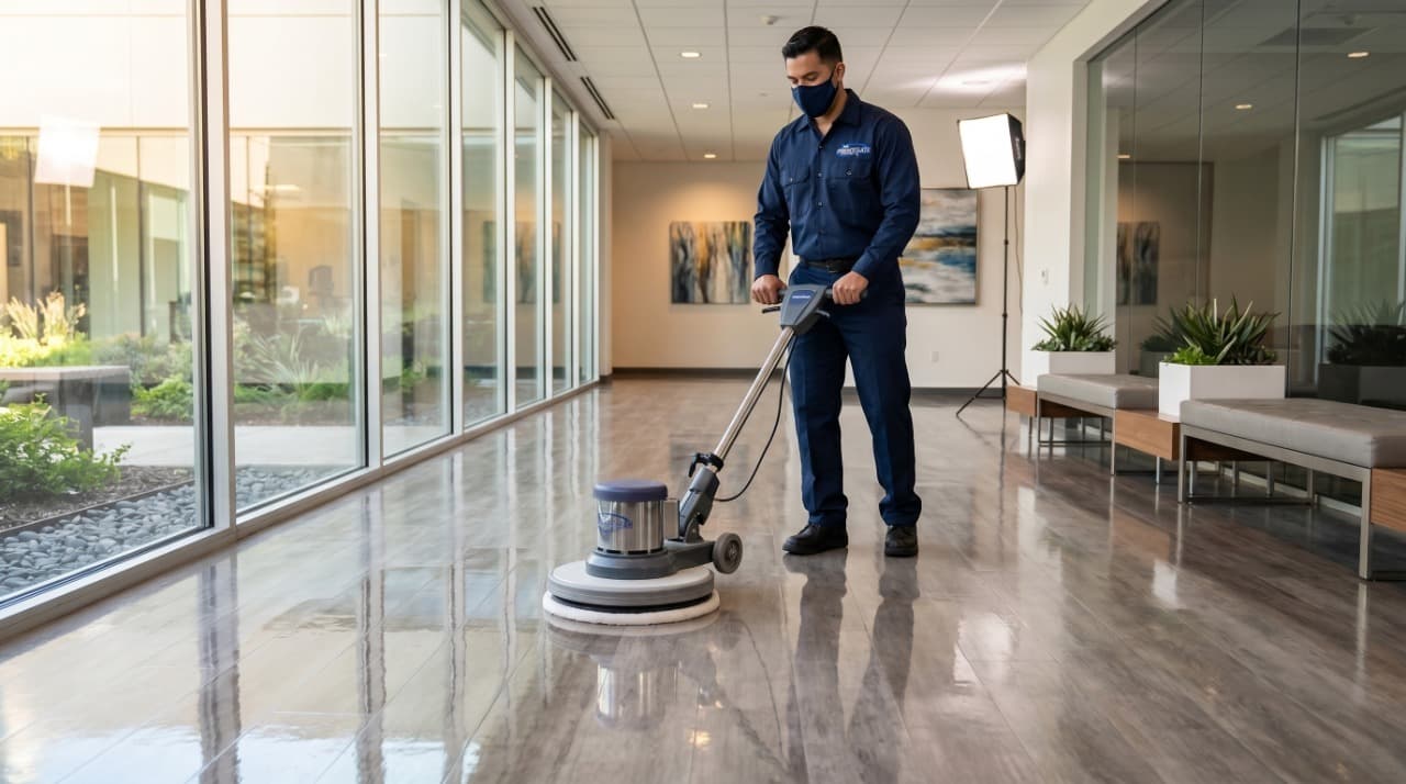 Luxury Vinyl Floor Restoration
