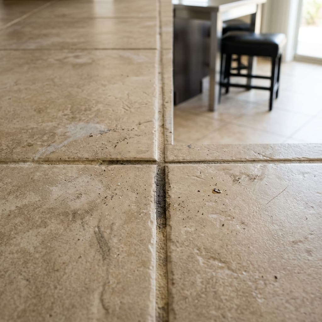 Kitchen Grout Restoration - Before Cleaning
