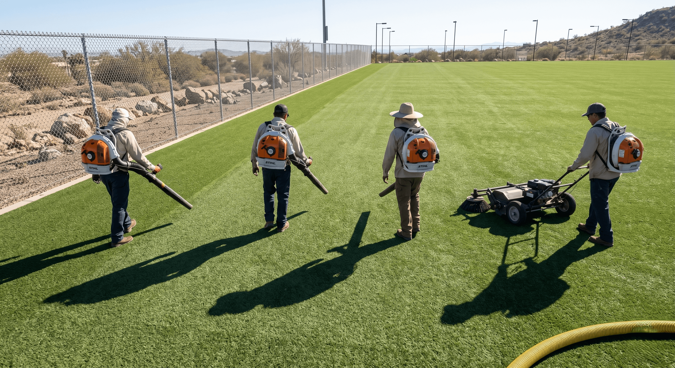 Turf Cleaning Process